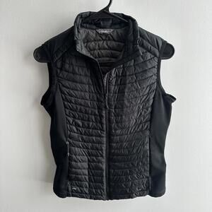 Eddie Bauer Womens First Ascent StormDown Puffer Vest Black Size XS Lightweight